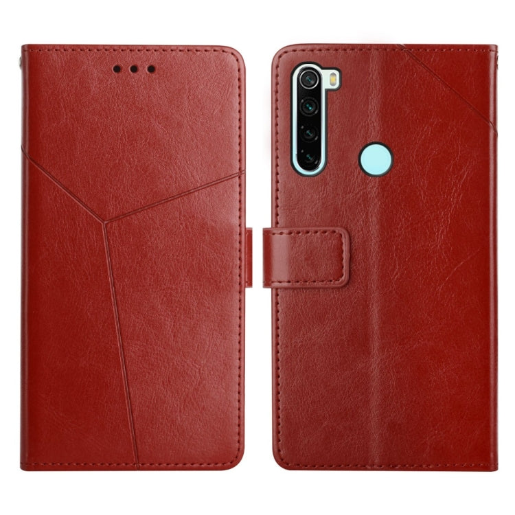 Custodia per telefono in pelle flip orizzontale con cuciture a Y, For Xiaomi Redmi Note 8T, For Xiaomi Redmi Note 9 5G / Note 9T 5G, For Xiaomi Redmi Note 10 5G, For Xiaomi Redmi Note 11 Pro