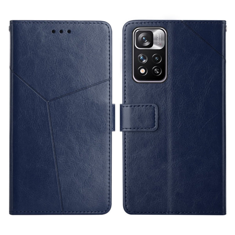 Custodia per telefono in pelle flip orizzontale con cuciture a Y, For Xiaomi Redmi Note 8T, For Xiaomi Redmi Note 9 5G / Note 9T 5G, For Xiaomi Redmi Note 10 5G, For Xiaomi Redmi Note 11 Pro