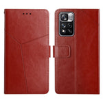 Custodia per telefono in pelle flip orizzontale con cuciture a Y, For Xiaomi Redmi Note 8T, For Xiaomi Redmi Note 9 5G / Note 9T 5G, For Xiaomi Redmi Note 10 5G, For Xiaomi Redmi Note 11 Pro