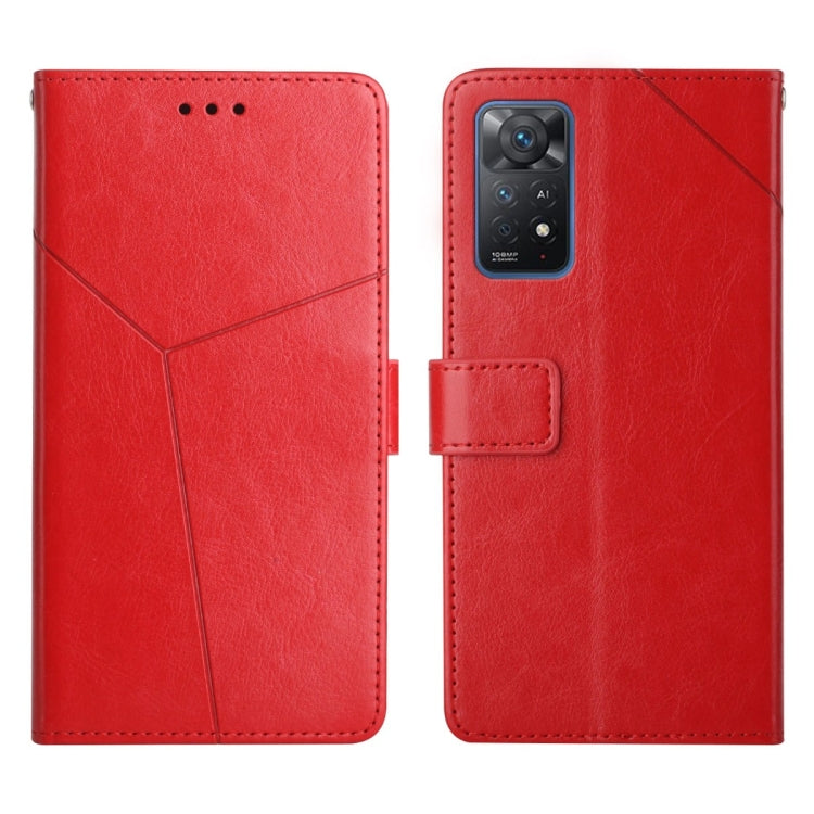 Custodia per telefono in pelle flip orizzontale con cuciture a Y, For Xiaomi Redmi Note 11 Pro Global, For Xiaomi Redmi Note 11 Global, For Xiaomi Redmi Note 7 / Note 7 Pro, For Xiaomi Redmi Note 9 Pro 4G