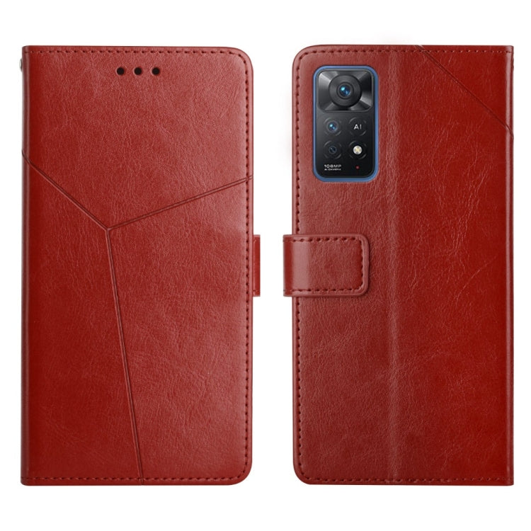 Custodia per telefono in pelle flip orizzontale con cuciture a Y, For Xiaomi Redmi Note 11 Pro Global, For Xiaomi Redmi Note 11 Global, For Xiaomi Redmi Note 7 / Note 7 Pro, For Xiaomi Redmi Note 9 Pro 4G