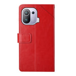 Custodia per telefono in pelle flip orizzontale con cuciture a Y, For Xiaomi Mi 11 Pro, For Xiaomi Mi 11 Ultra, For Xiaomi Mi 11T / 11T Pro, For Xiaomi 12