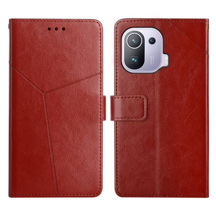 Custodia per telefono in pelle flip orizzontale con cuciture a Y, For Xiaomi Mi 11 Pro, For Xiaomi Mi 11 Ultra, For Xiaomi Mi 11T / 11T Pro, For Xiaomi 12