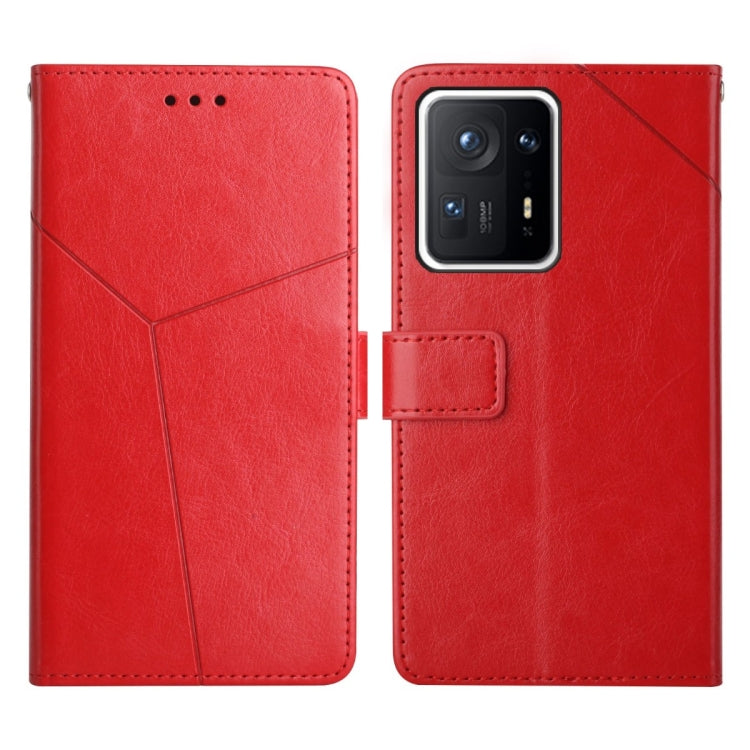 Custodia per telefono in pelle flip orizzontale con cuciture a Y, For Xiaomi Mi Mix4, For Xiaomi Mi Note 10, For Xiaomi Mi Note 10 Lite, For Xiaomi Poco M4 Pro 4G