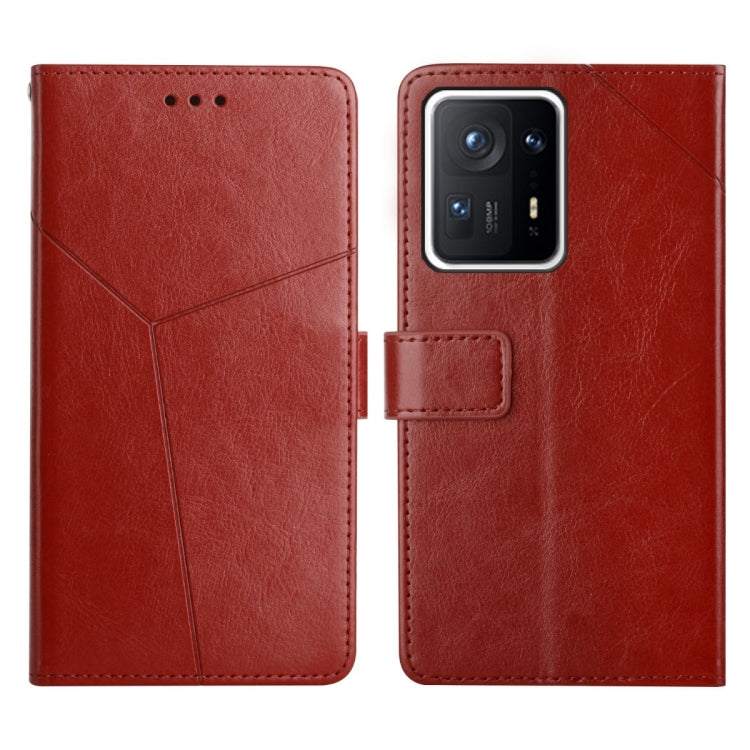 Custodia per telefono in pelle flip orizzontale con cuciture a Y, For Xiaomi Mi Mix4, For Xiaomi Mi Note 10, For Xiaomi Mi Note 10 Lite, For Xiaomi Poco M4 Pro 4G