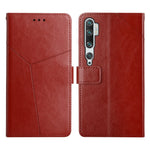 Custodia per telefono in pelle flip orizzontale con cuciture a Y, For Xiaomi Mi Mix4, For Xiaomi Mi Note 10, For Xiaomi Mi Note 10 Lite, For Xiaomi Poco M4 Pro 4G