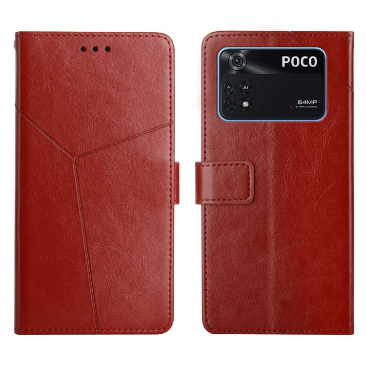 Custodia per telefono in pelle flip orizzontale con cuciture a Y, For Xiaomi Mi Mix4, For Xiaomi Mi Note 10, For Xiaomi Mi Note 10 Lite, For Xiaomi Poco M4 Pro 4G