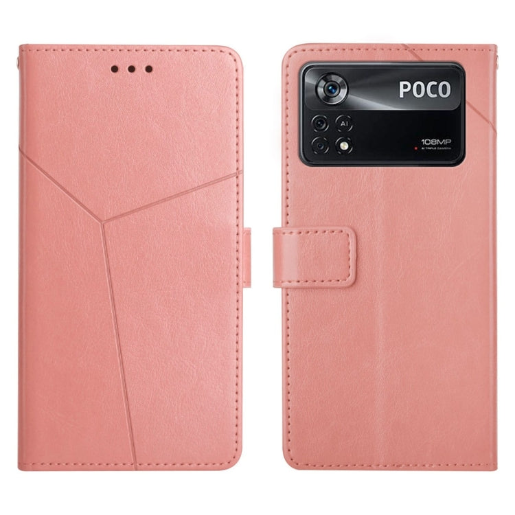 Custodia per telefono in pelle flip orizzontale con cuciture a Y, For Xiaomi Poco X4 Pro 5G, For Xiaomi Poco M4 Pro 5G