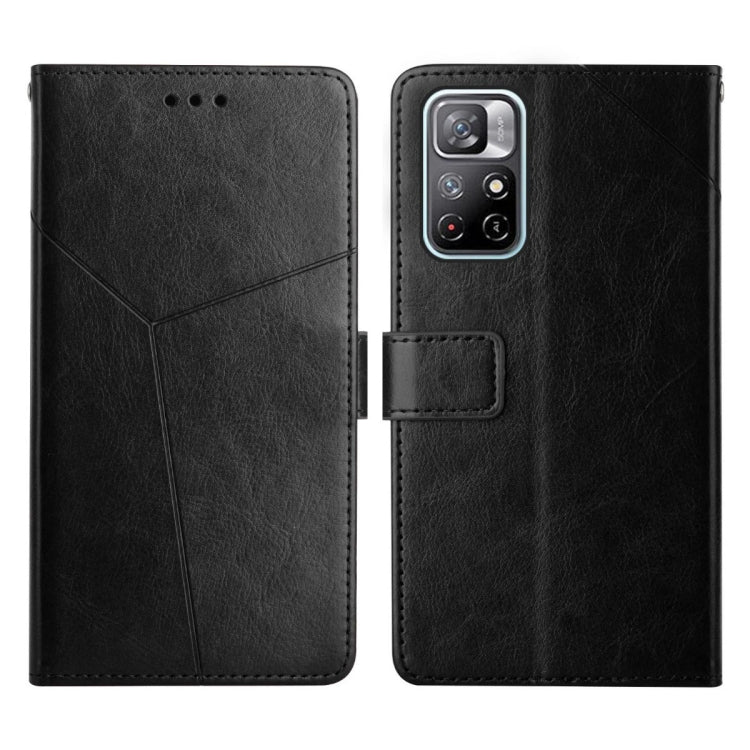 Custodia per telefono in pelle flip orizzontale con cuciture a Y, For Xiaomi Poco X4 Pro 5G, For Xiaomi Poco M4 Pro 5G