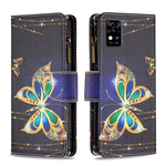 Custodia in pelle per telefono a conchiglia orizzontale con cerniera colorata, For ZTE Blade  A31