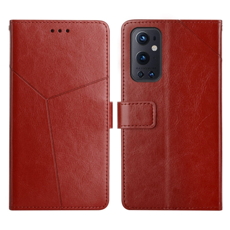 Custodia per telefono in pelle flip orizzontale con cuciture a Y, For OnePlus 9, For OnePlus 9 Pro, For OnePlus Nord 2 5G, For OnePlus Nord CE 5G