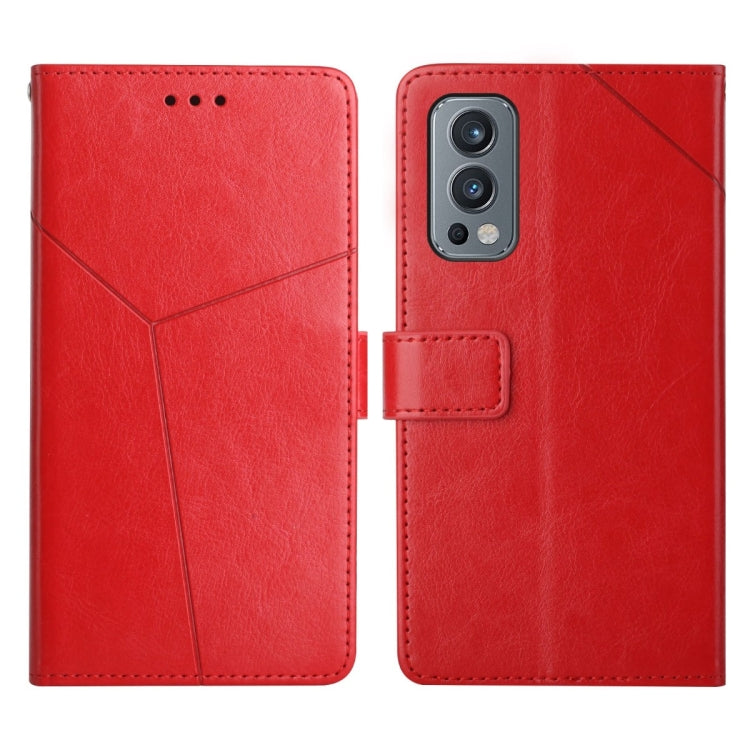 Custodia per telefono in pelle flip orizzontale con cuciture a Y, For OnePlus 9, For OnePlus 9 Pro, For OnePlus Nord 2 5G, For OnePlus Nord CE 5G