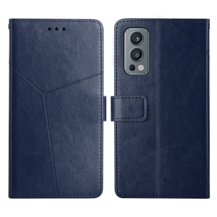 Custodia per telefono in pelle flip orizzontale con cuciture a Y, For OnePlus 9, For OnePlus 9 Pro, For OnePlus Nord 2 5G, For OnePlus Nord CE 5G