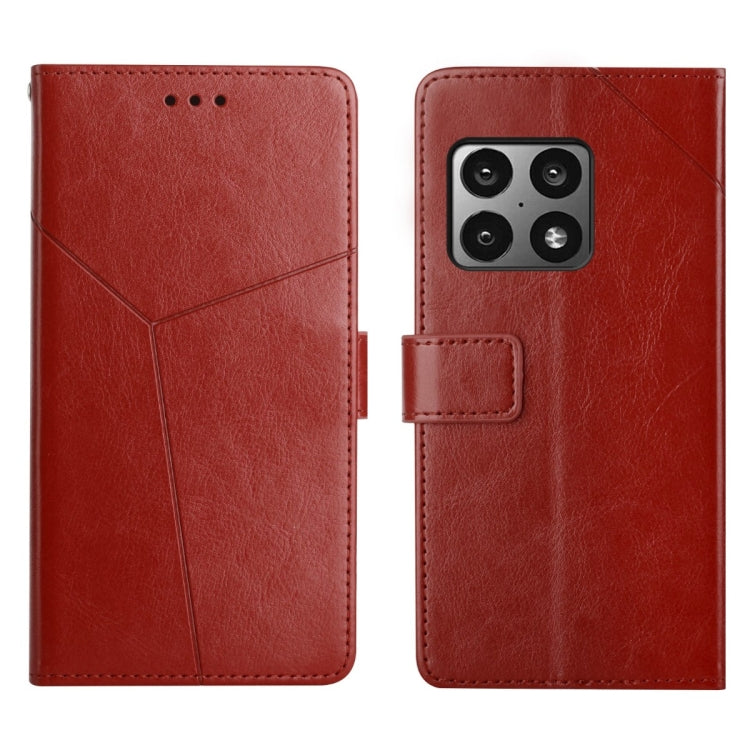 Custodia per telefono in pelle flip orizzontale con cuciture a Y, For OnePlus 9R, For OnePlus 10 Pro, For OnePlus Nord N20 5G