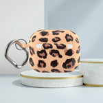 Custodia protettiva in silicone con stampa leopardata per AirPods