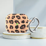 Custodia protettiva in silicone con stampa leopardata per AirPods