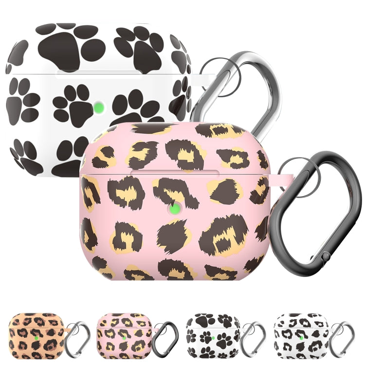 Custodia protettiva in silicone con stampa leopardata per AirPods