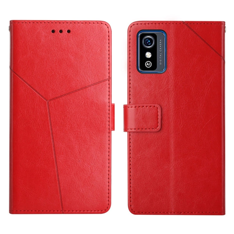 Custodia per telefono in pelle flip orizzontale con cuciture a Y, For ZTE Blade A71, For ZTE Blade L9, For ZTE Blade L210, For ZTE Libero 5G