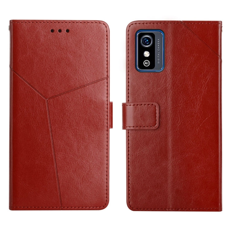 Custodia per telefono in pelle flip orizzontale con cuciture a Y, For ZTE Blade A71, For ZTE Blade L9, For ZTE Blade L210, For ZTE Libero 5G