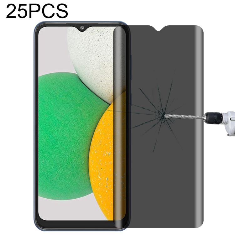Pellicola in vetro temperato anti-peeping a copertura totale da 25 pezzi, For Samsung Galaxy A73 5G(25 PCS), For Samsung Galaxy A23(25 PCS), For Samsung Galaxy A22 4G(25 PCS), For Samsung Galaxy A22 5G(25 PCS), For Samsung Galaxy A13 5G(25 PCS)        ...