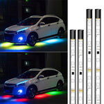 Luci del telaio a LED per il controllo vocale della sinfonia di modifica dell'auto, 2 x 60cm + 2 x 90cm, 2 x 60cm + 2 x 180cm, 2 x 90cm + 2 x 120cm, 2 x 120cm + 2 x 150cm, 4 x 60cm + 2 x 90cm, 4 x 60cm + 2 x 120cm, 4 x 60cm + 2 x 150cm                 ...