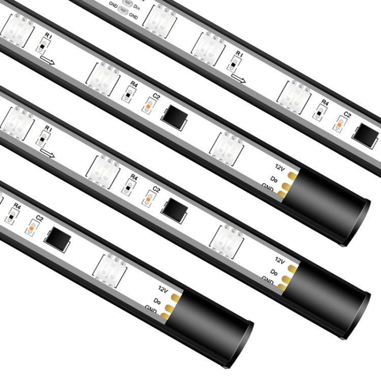 Luci del telaio a LED per il controllo vocale della sinfonia di modifica dell'auto, 2 x 60cm + 2 x 90cm, 2 x 60cm + 2 x 180cm, 2 x 90cm + 2 x 120cm, 2 x 120cm + 2 x 150cm, 4 x 60cm + 2 x 90cm, 4 x 60cm + 2 x 120cm, 4 x 60cm + 2 x 150cm                 ...