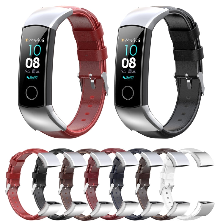 Cinturino in pelle cerata ad olio, For Huawei Band 3 & 4 Pro