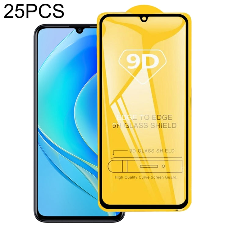 Pellicola in vetro temperato con schermo a colla intera da 25 pezzi 9D, For OnePlus Ace / 10T / Ace Pro / 10R 150W(25 PCS), For Huawei nova Y70 Plus / nova Y70(25 PCS)