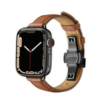 Cinturino dimagrante con fibbia a farfalla per Apple Watch Series, 7 41mm / 6&SE&5&4 40mm / 3&2&1 38mm, 7 45mm / 6&SE&5&4 44mm / 3&2&1 42mm