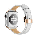 Cinturino dimagrante con fibbia a farfalla per Apple Watch Series, 7 41mm / 6&SE&5&4 40mm / 3&2&1 38mm, 7 45mm / 6&SE&5&4 44mm / 3&2&1 42mm