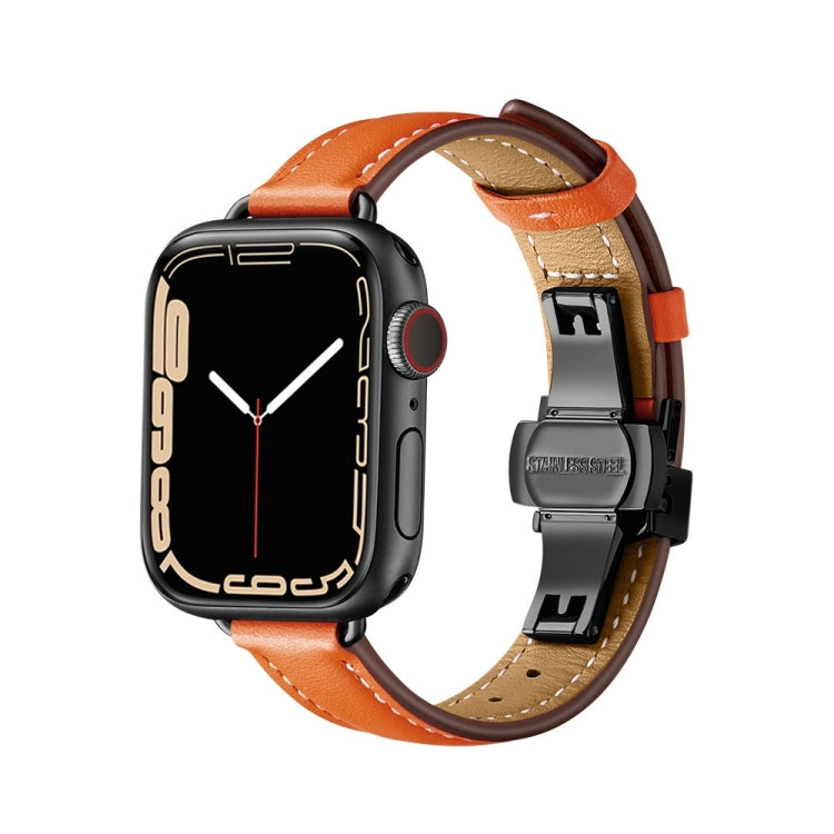 Cinturino dimagrante con fibbia a farfalla per Apple Watch Series, 7 41mm / 6&SE&5&4 40mm / 3&2&1 38mm, 7 45mm / 6&SE&5&4 44mm / 3&2&1 42mm