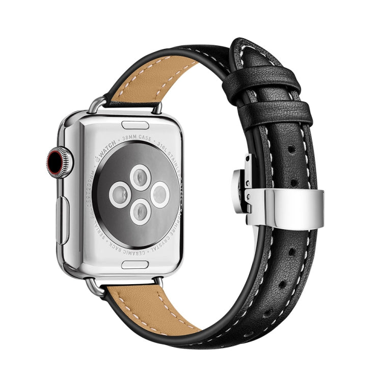Cinturino dimagrante con fibbia a farfalla per Apple Watch Series, 7 41mm / 6&SE&5&4 40mm / 3&2&1 38mm, 7 45mm / 6&SE&5&4 44mm / 3&2&1 42mm