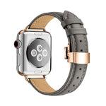 Cinturino dimagrante con fibbia a farfalla per Apple Watch Series, 7 41mm / 6&SE&5&4 40mm / 3&2&1 38mm, 7 45mm / 6&SE&5&4 44mm / 3&2&1 42mm