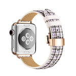 Cinturino dimagrante con fibbia a farfalla per Apple Watch Series, 7 41mm / 6&SE&5&4 40mm / 3&2&1 38mm, 7 45mm / 6&SE&5&4 44mm / 3&2&1 42mm