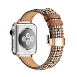 Cinturino dimagrante con fibbia a farfalla per Apple Watch Series, 7 41mm / 6&SE&5&4 40mm / 3&2&1 38mm, 7 45mm / 6&SE&5&4 44mm / 3&2&1 42mm