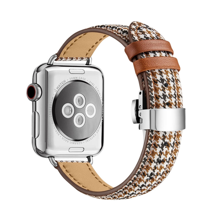 Cinturino dimagrante con fibbia a farfalla per Apple Watch Series, 7 41mm / 6&SE&5&4 40mm / 3&2&1 38mm, 7 45mm / 6&SE&5&4 44mm / 3&2&1 42mm