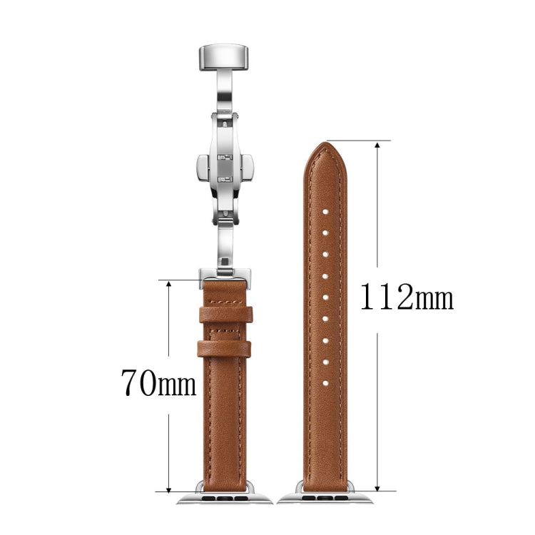 Cinturino dimagrante con fibbia a farfalla per Apple Watch Series, 7 41mm / 6&SE&5&4 40mm / 3&2&1 38mm, 7 45mm / 6&SE&5&4 44mm / 3&2&1 42mm