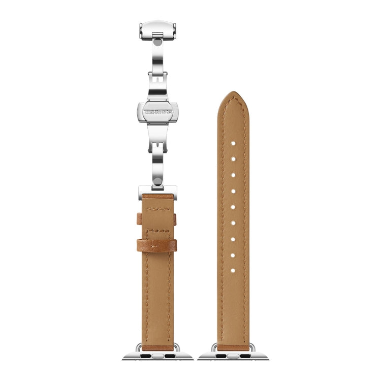 Cinturino dimagrante con fibbia a farfalla per Apple Watch Series, 7 41mm / 6&SE&5&4 40mm / 3&2&1 38mm, 7 45mm / 6&SE&5&4 44mm / 3&2&1 42mm