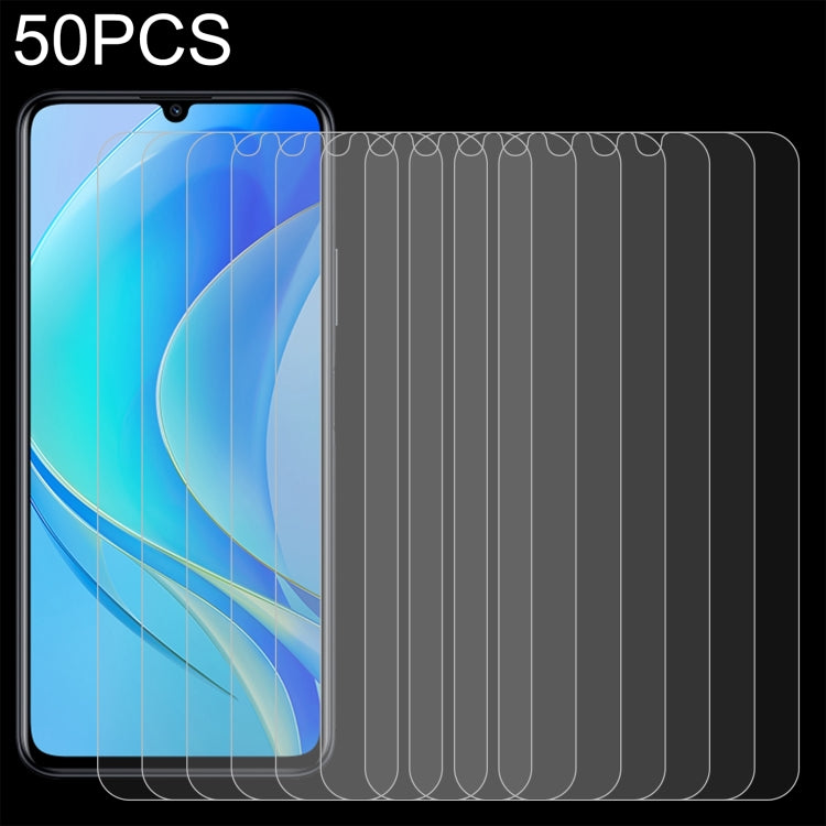 50 pellicole in vetro temperato da 0,26 mm 9H 2,5D, For OnePlus Ace / 10T / Ace Pro / 10R 150W (50 PCS), For Huawei nova Y70 Plus / nova Y70 (50 PCS)