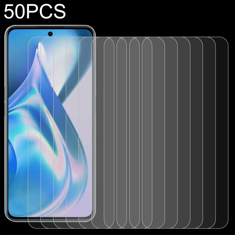 50 pellicole in vetro temperato da 0,26 mm 9H 2,5D, For OnePlus Ace / 10T / Ace Pro / 10R 150W (50 PCS), For Huawei nova Y70 Plus / nova Y70 (50 PCS)
