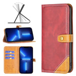 Custodia portafoglio in pelle per iPhone 13 Pro Max