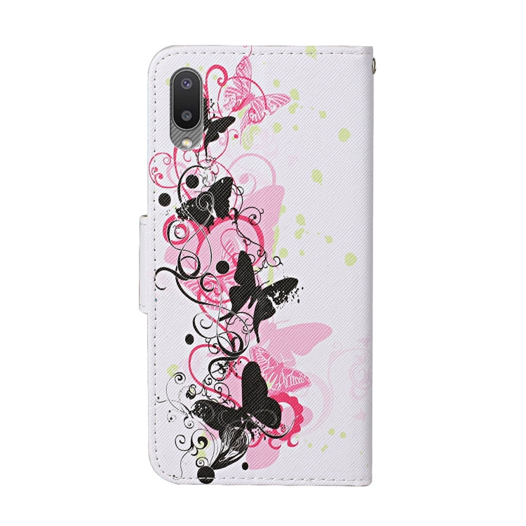 Custodia in pelle con motivo a disegno colorato, For Samsung Galaxy A02, For Samsung Galaxy A03s US Version