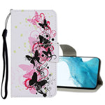 Custodia in pelle con motivo a disegno colorato, For Samsung Galaxy S22 5G, For Samsung Galaxy S22+ 5G