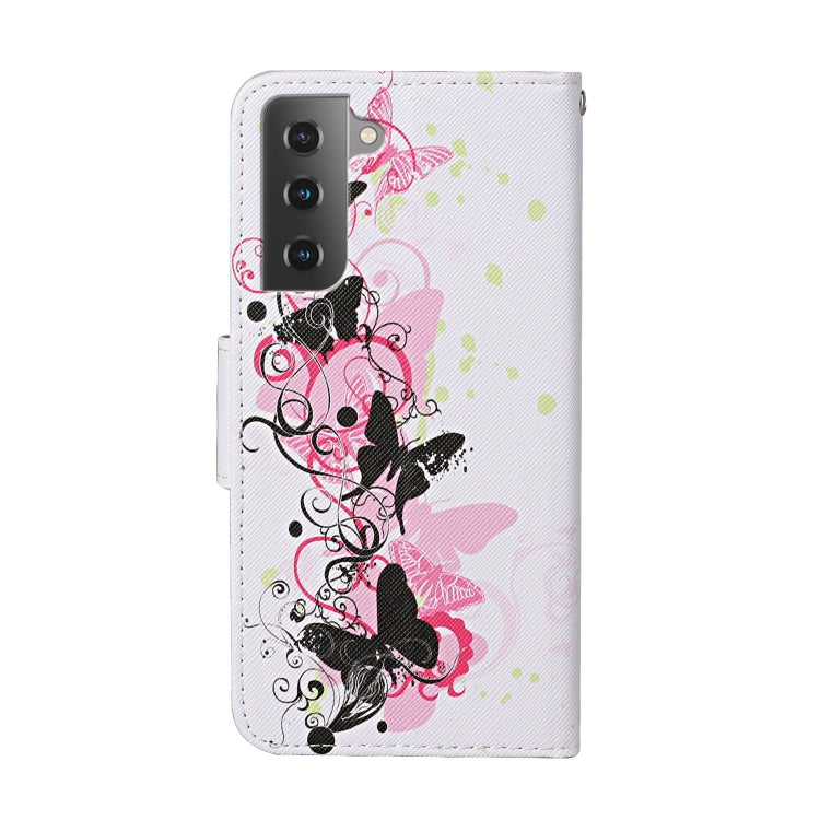 Custodia in pelle con motivo a disegno colorato, For Samsung Galaxy S22 5G, For Samsung Galaxy S22+ 5G