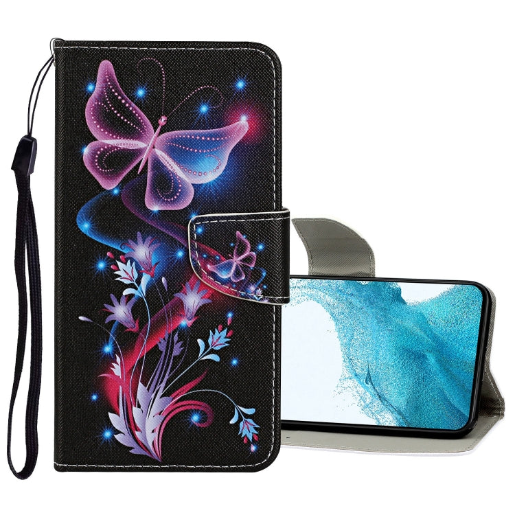 Custodia in pelle con motivo a disegno colorato, For Samsung Galaxy S22 5G, For Samsung Galaxy S22+ 5G