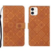 Custodia per cellulare in pelle con motivo goffrato stile etnico, For iPhone 13, For iPhone 13 Pro, For iPhone 13 Pro Max