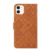 Custodia per cellulare in pelle con motivo goffrato stile etnico, For iPhone 13, For iPhone 13 Pro, For iPhone 13 Pro Max