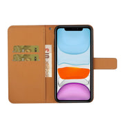 Custodia per cellulare in pelle con motivo goffrato stile etnico, For iPhone 13 mini