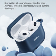 Custodia protettiva per auricolari in silicone ROCK RPC3013 con gancio per AirPods 3