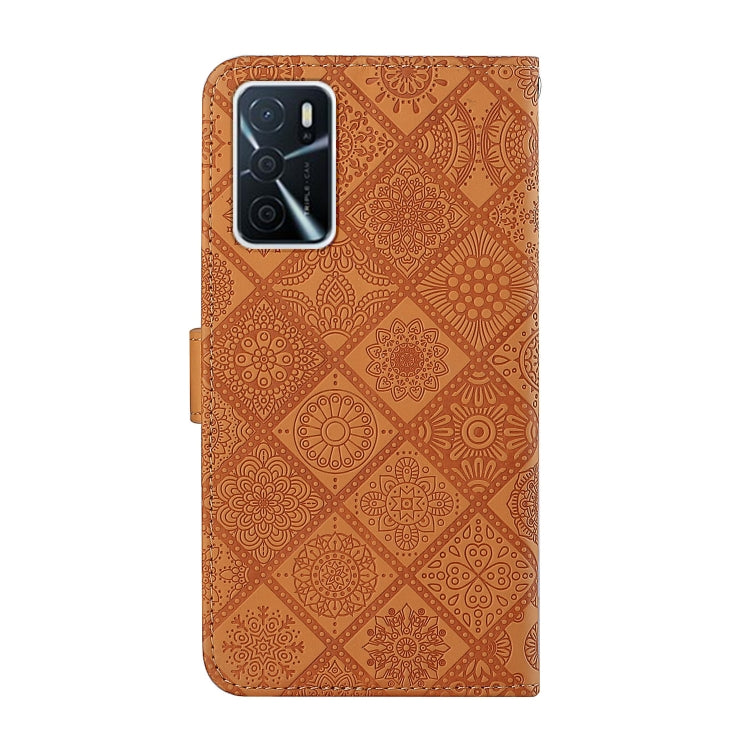 Custodia per cellulare in pelle con motivo goffrato stile etnico, For OPPO A16, For OPPO A94 5G, For OPPO Realme C20 / C21